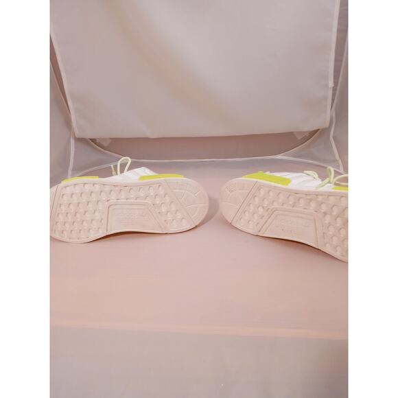 Adidas NMD R1 J White/Signal Green GX5686 Women Size 6 - Picture 8 of 11